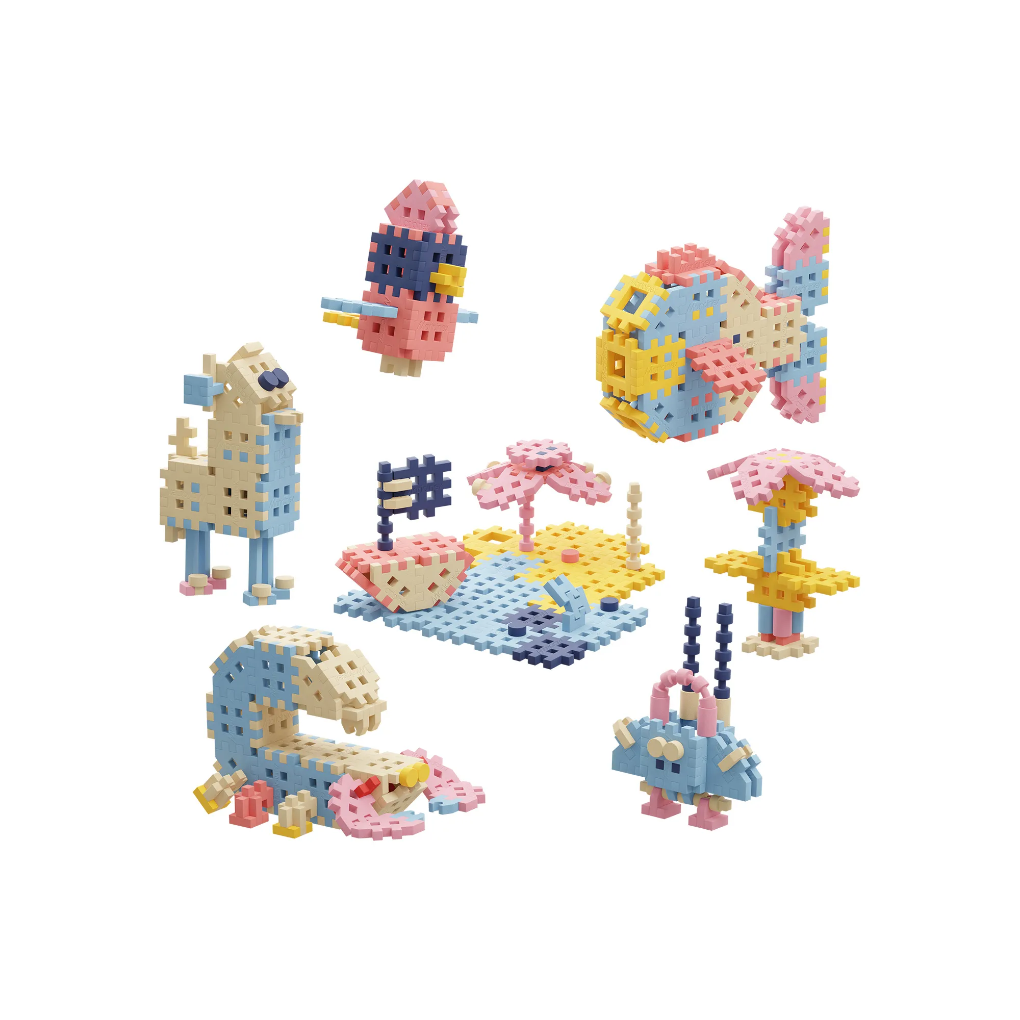 marioinex set waffle kockica traveler 200kom. - slika 8