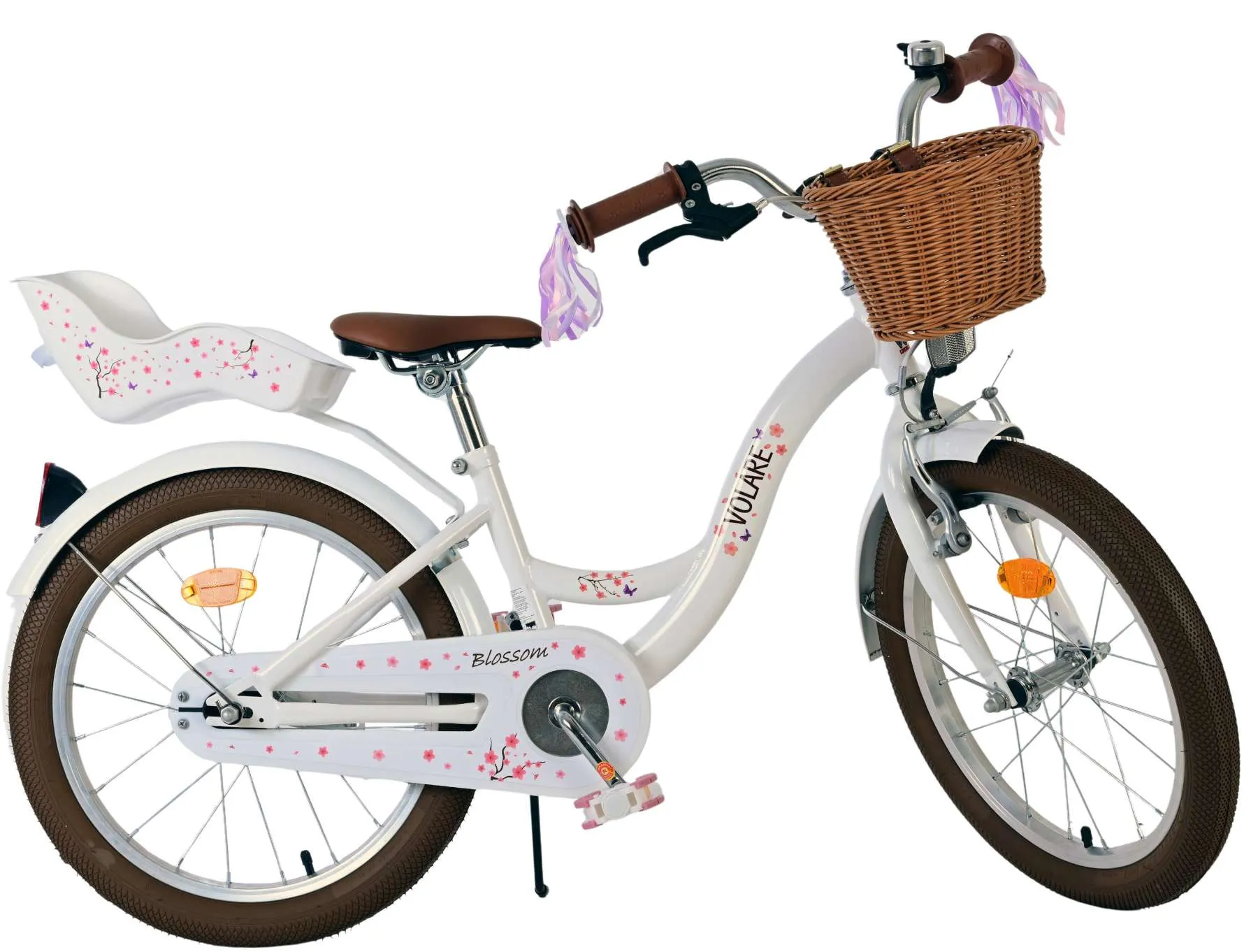 volare dječji bicikl blossom 18″ bijele boje - slika 3