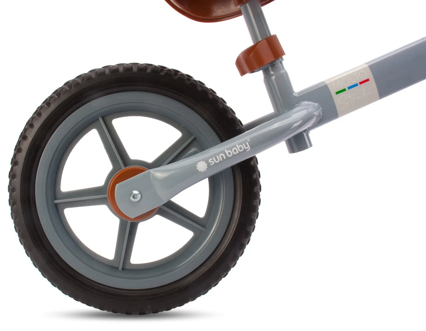 dječji bicikl bez pedala strada sivi 12" - slika 5