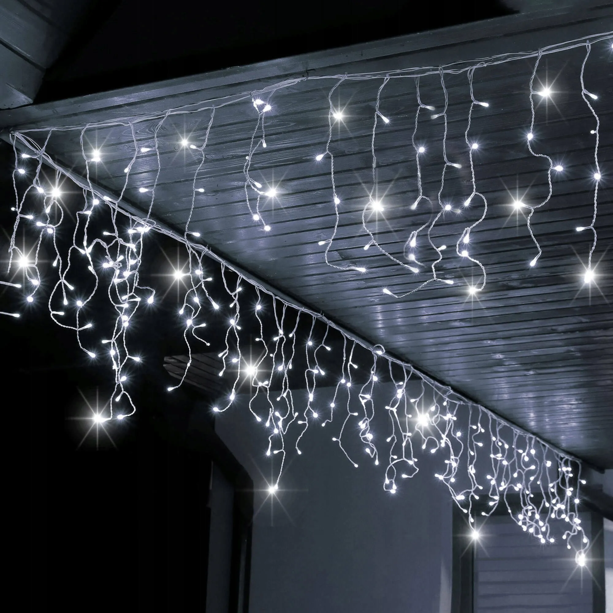 springos svjetlosna zavjesa , hladno bijela 300 led - slika 5