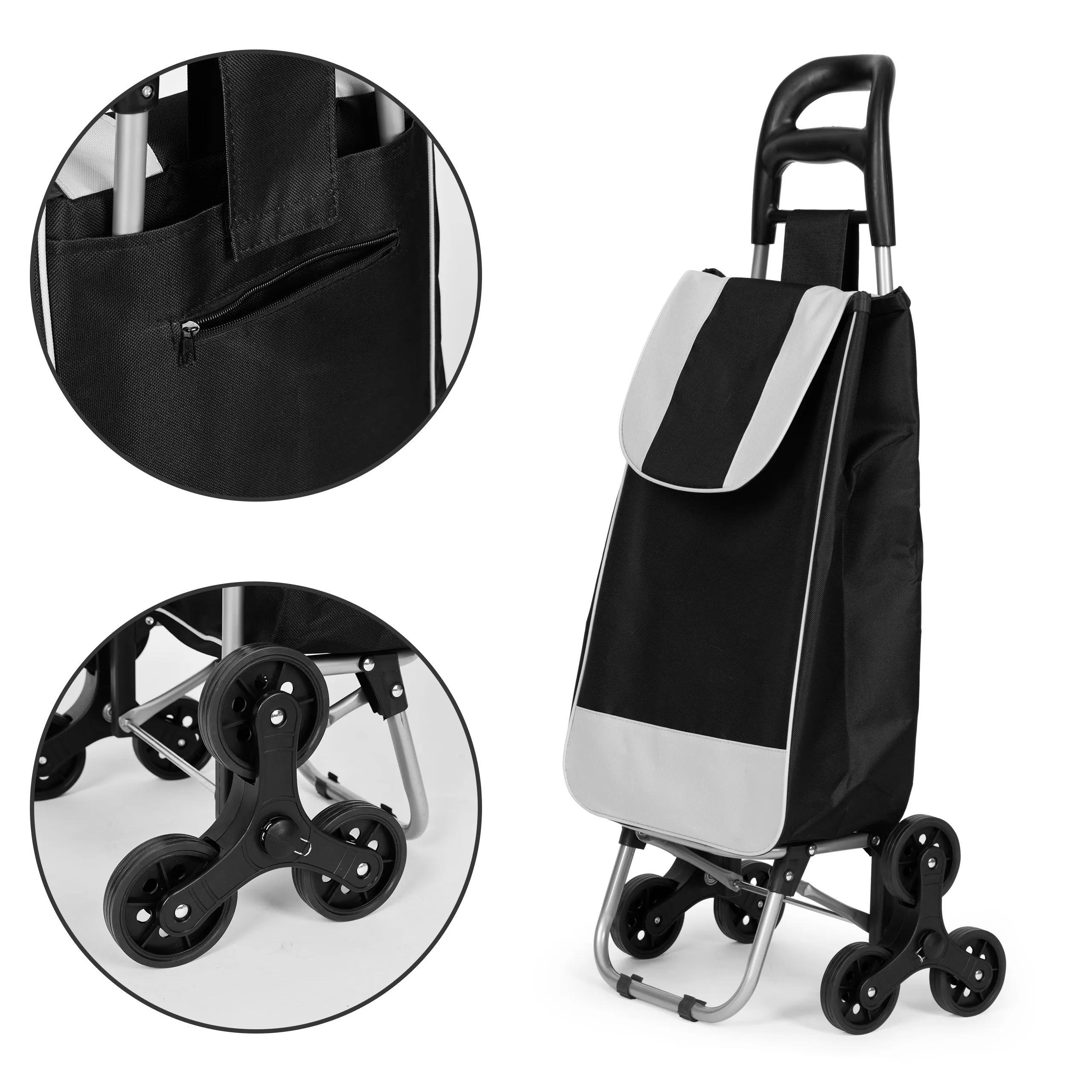 modernhome funkcionalna kolica, crna 25l - slika 7