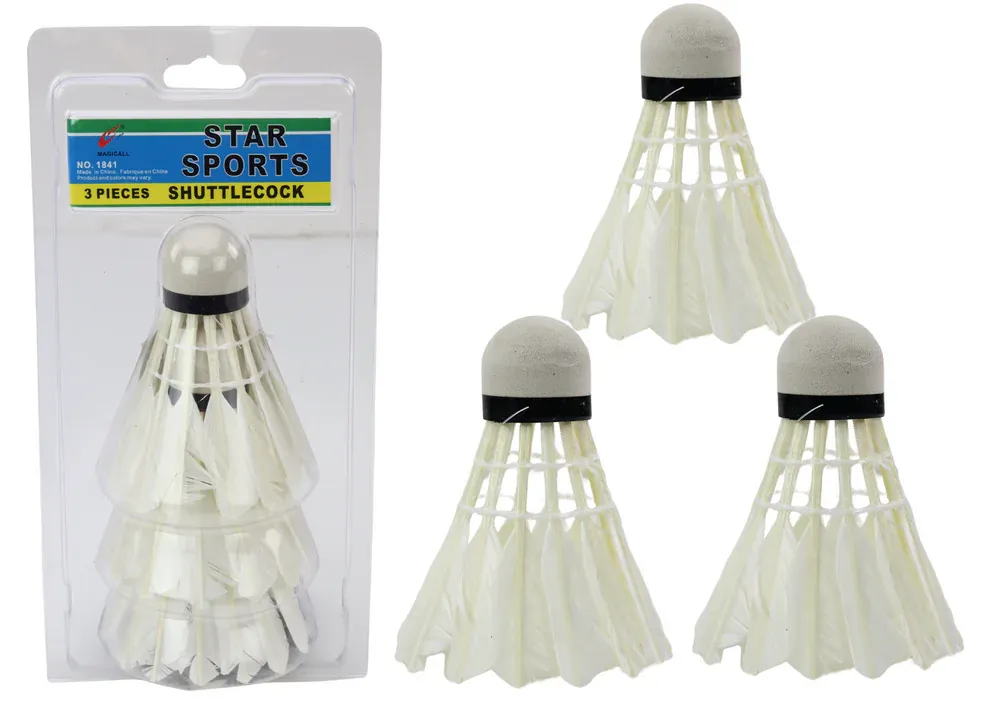 set od 3 badminton pernate loptice - slika 2