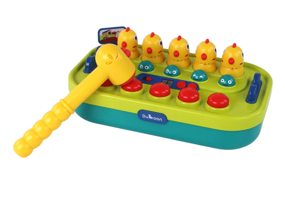 arkadna igra whac-a-mole pilići svijetlo, zvukovi - slika 3