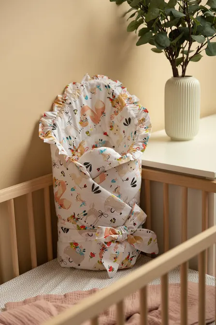 dvostrani poplun za bebe 75x75cm piknik - slika 7