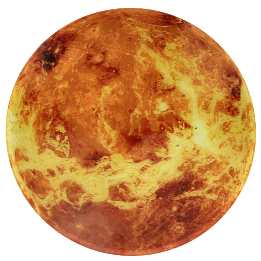 zidni sat sa led ekranom - planet zemlja, 32 cm, naranđasti - slika 3