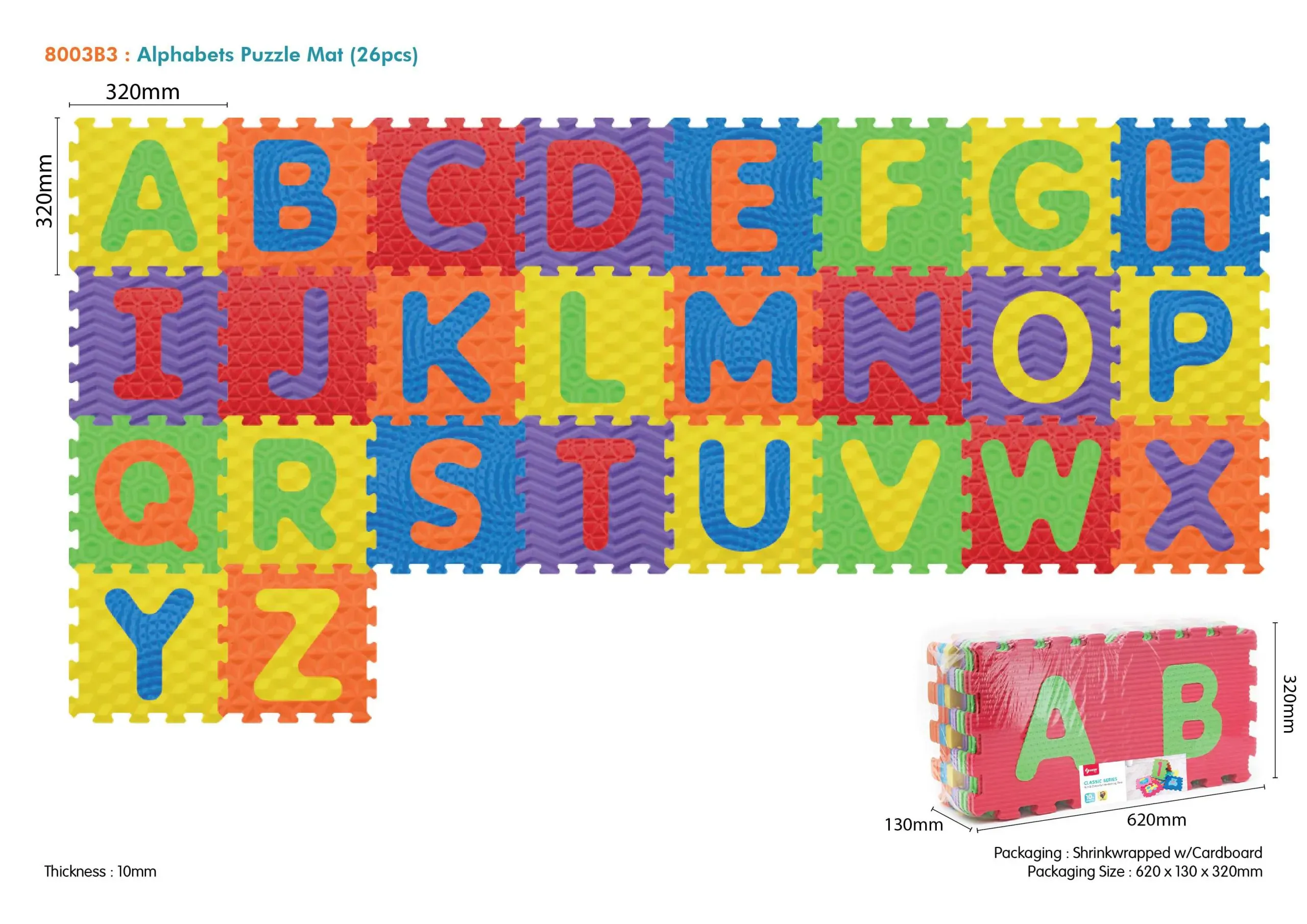 senzorička podloga puzzle abeceda - slika 2