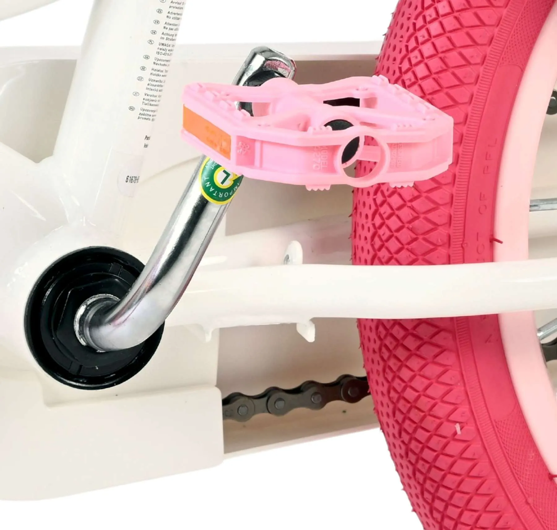volare dječji bicikl unicorn 16″ bijele boje - slika 10