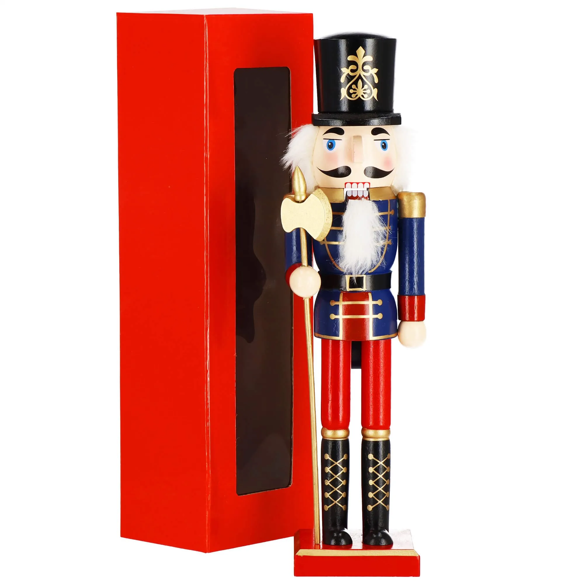 božićna dekoracija - figurica orašar, 38 cm - slika 8