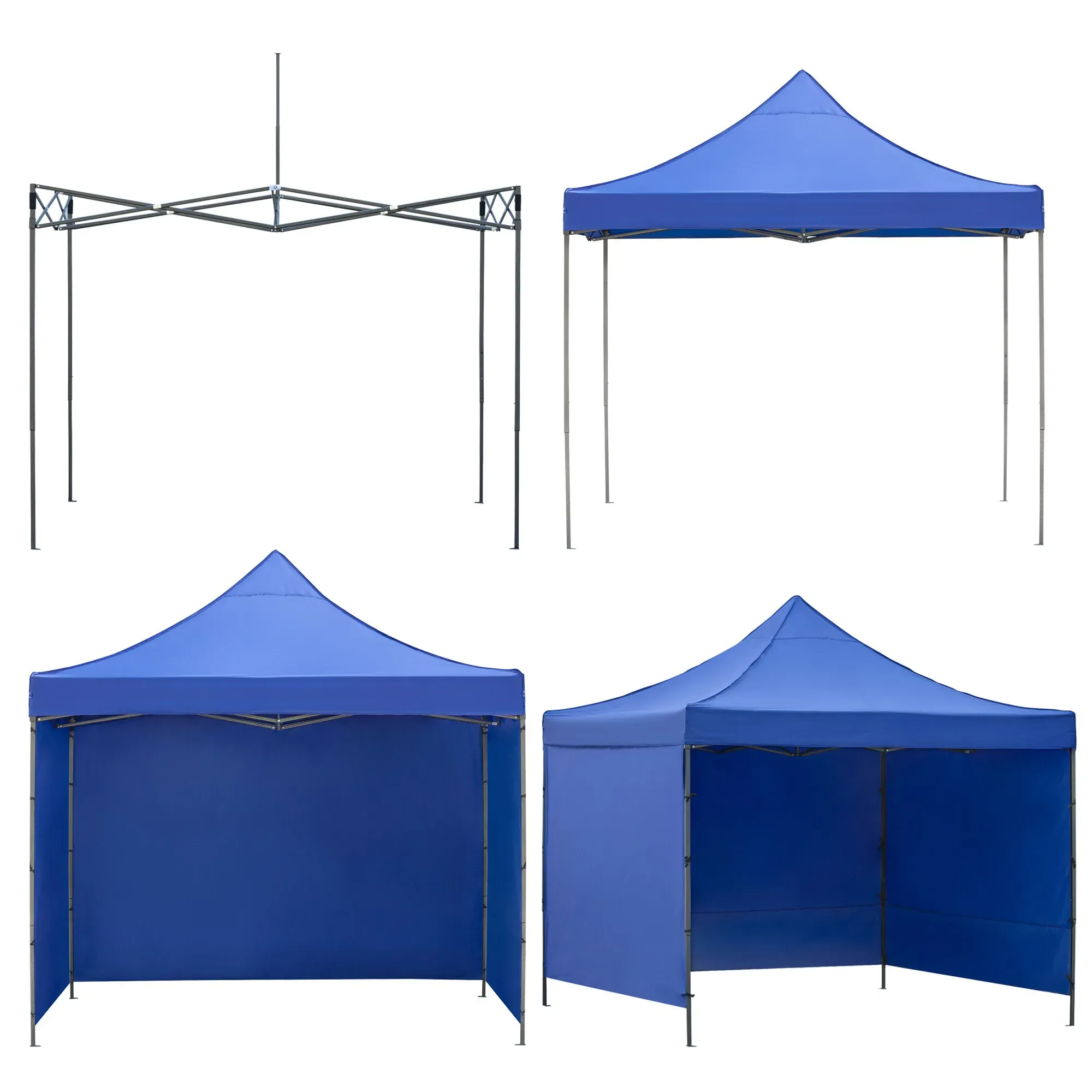 vrtni šator, dimenzija 3 × 3 m, tamnoplave boje - slika 5