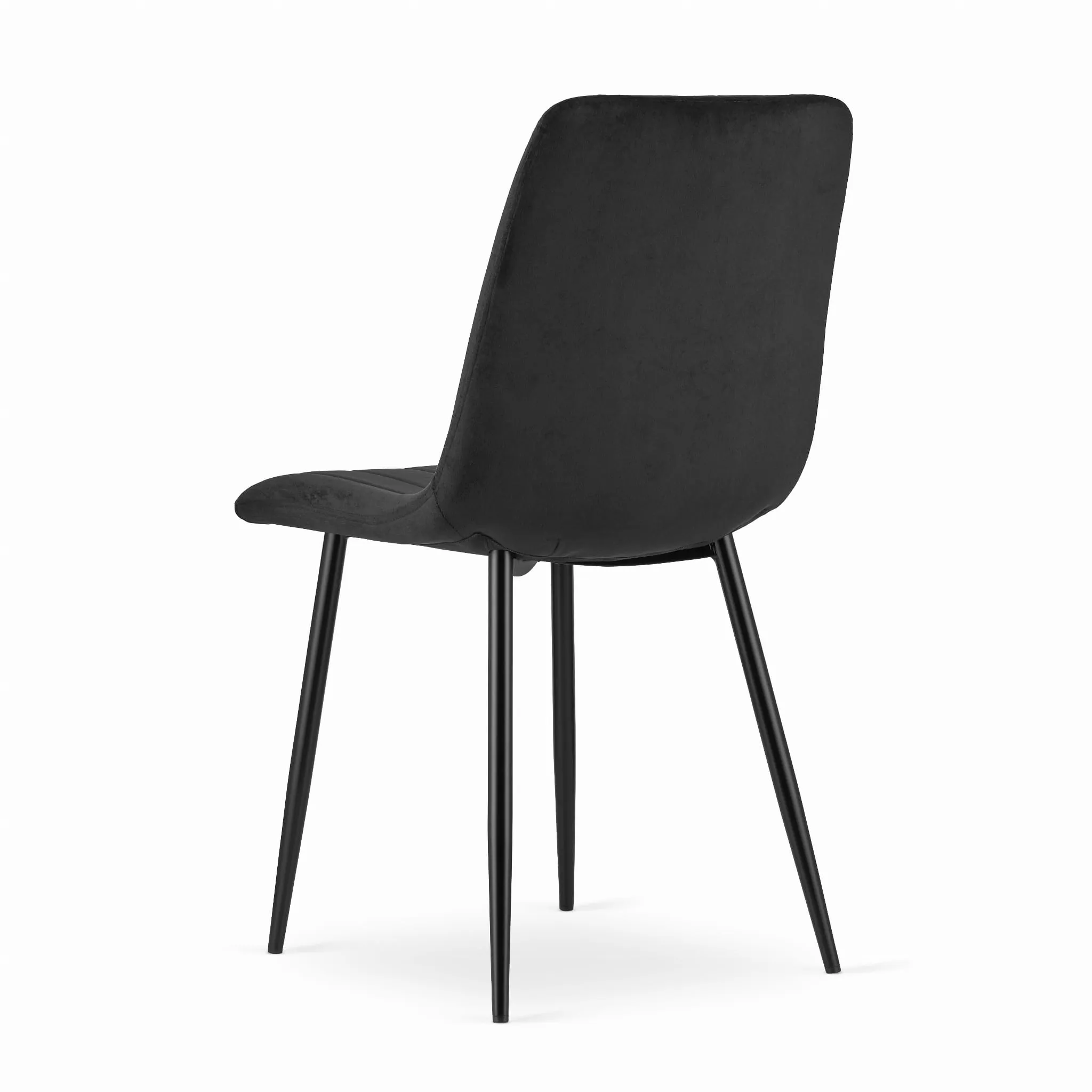 set od 3 stolice lava – crni baršun - slika 6