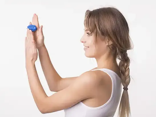 tullo šiljasti valjak za masažu 5,4cm crveni - slika 3