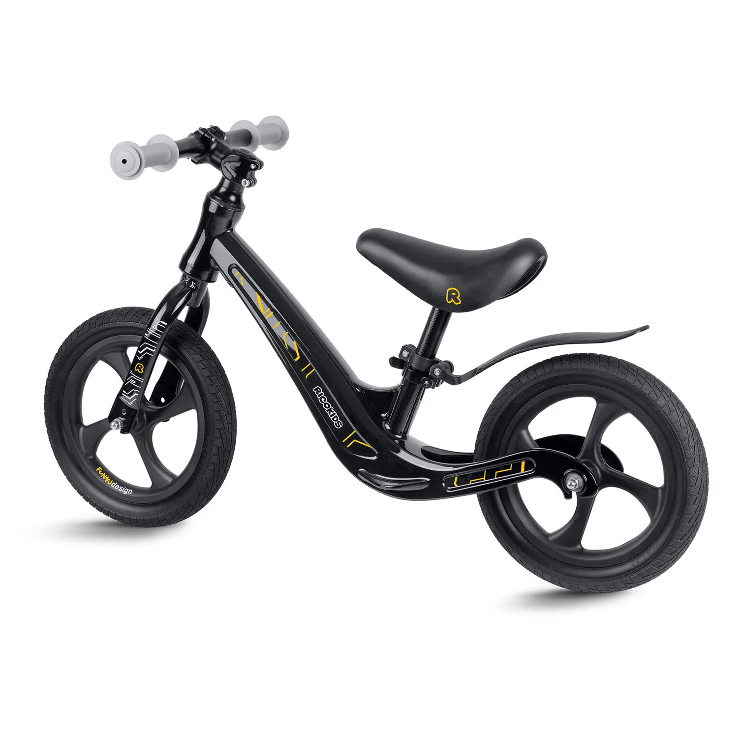 ricokids funnu dječji bicikl bez pedala, crni - slika 5