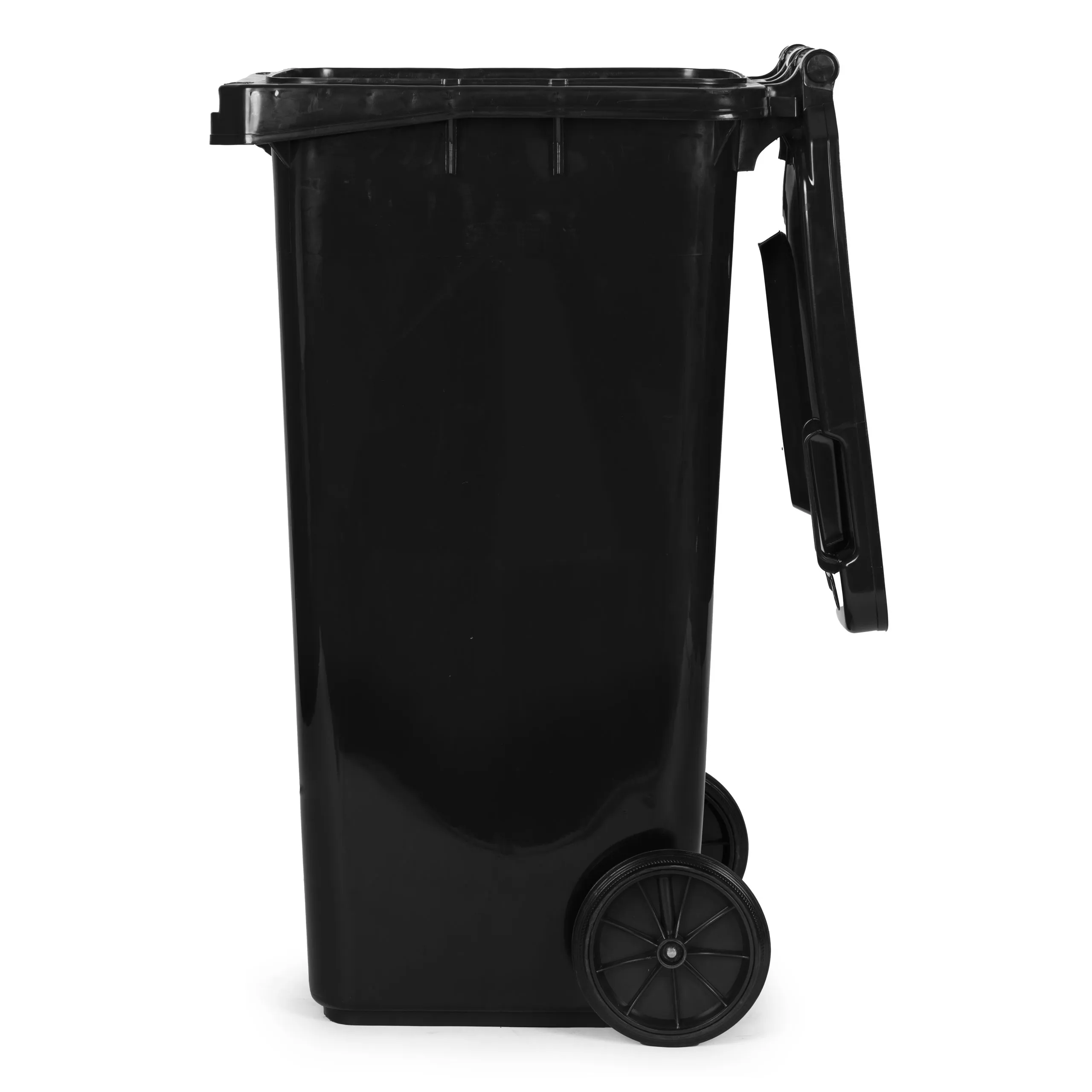 kanta za otpad 120 l – crna, miješani otpad, s kotačima - slika 8