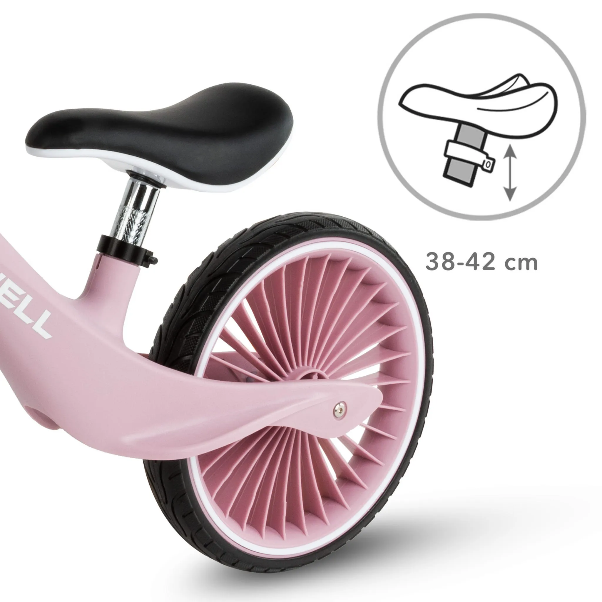 kidwell nix dječji bicikl bez pedala, pink - slika 7