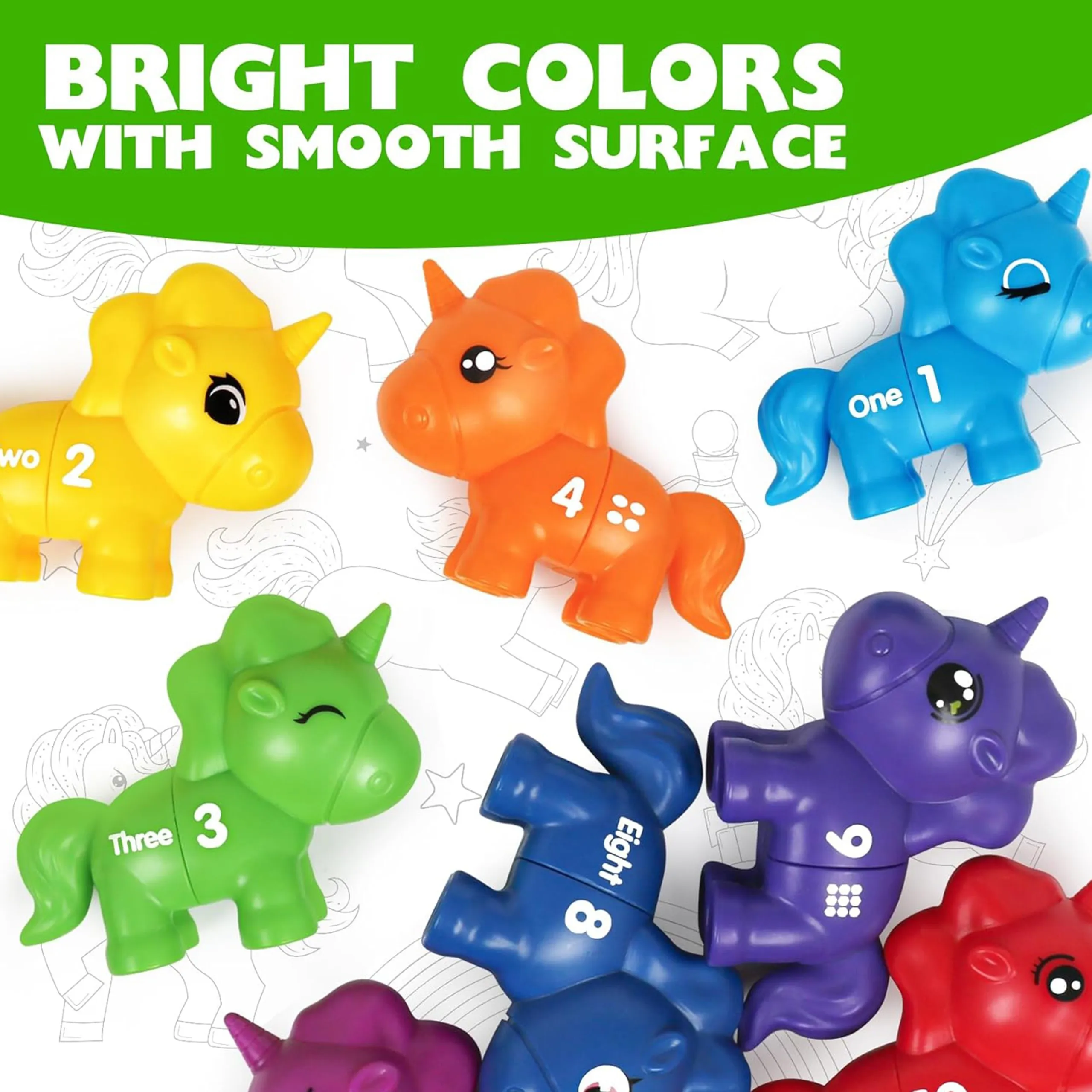 woopie montessori set za sastavljanje "spoji brojeve" 13 kom. - slika 6