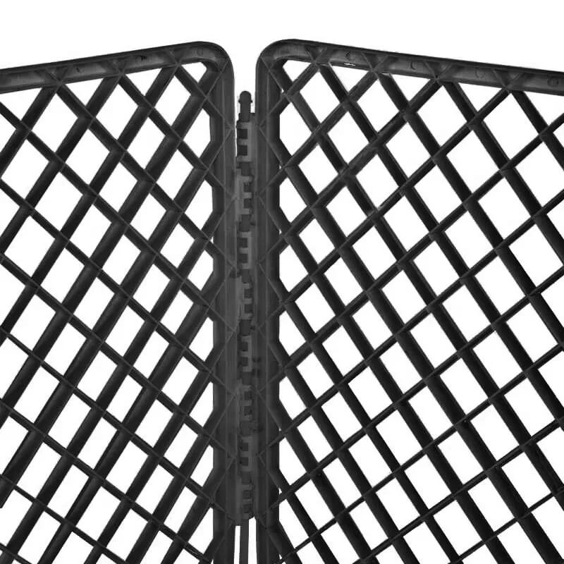 sklopiva ogradica za pse 90x90x60cm crna - slika 6