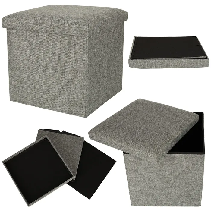 sklopiva torbica s pretincem siva 38x38x38cm - slika 7