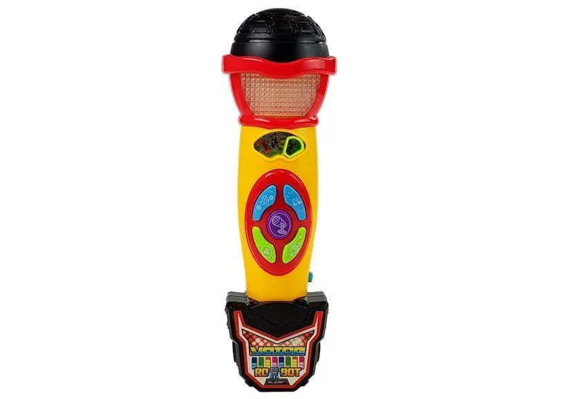 mikrofon za karaoke i snimanje pjesama žuto - crni - slika 3