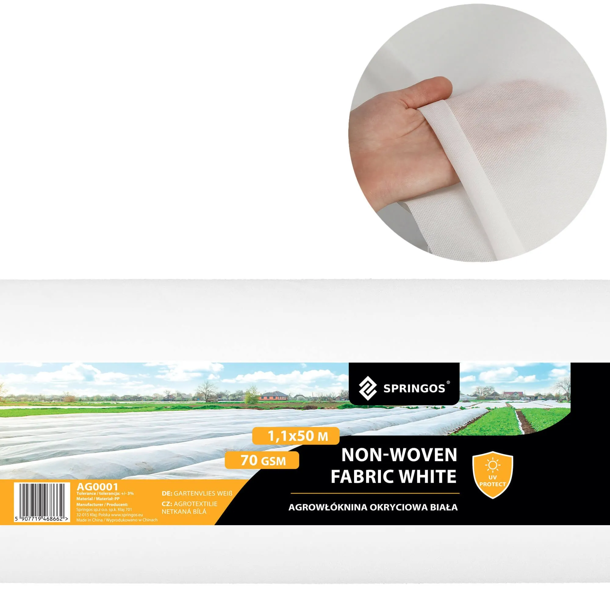 pokrov agrotekstil bijeli 70 gsm 1,1 x 50 m - slika 10