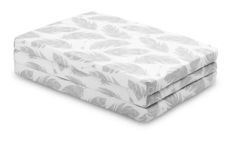sensillo sklopivi madrac 120x60cm bijelo perje - slika 3