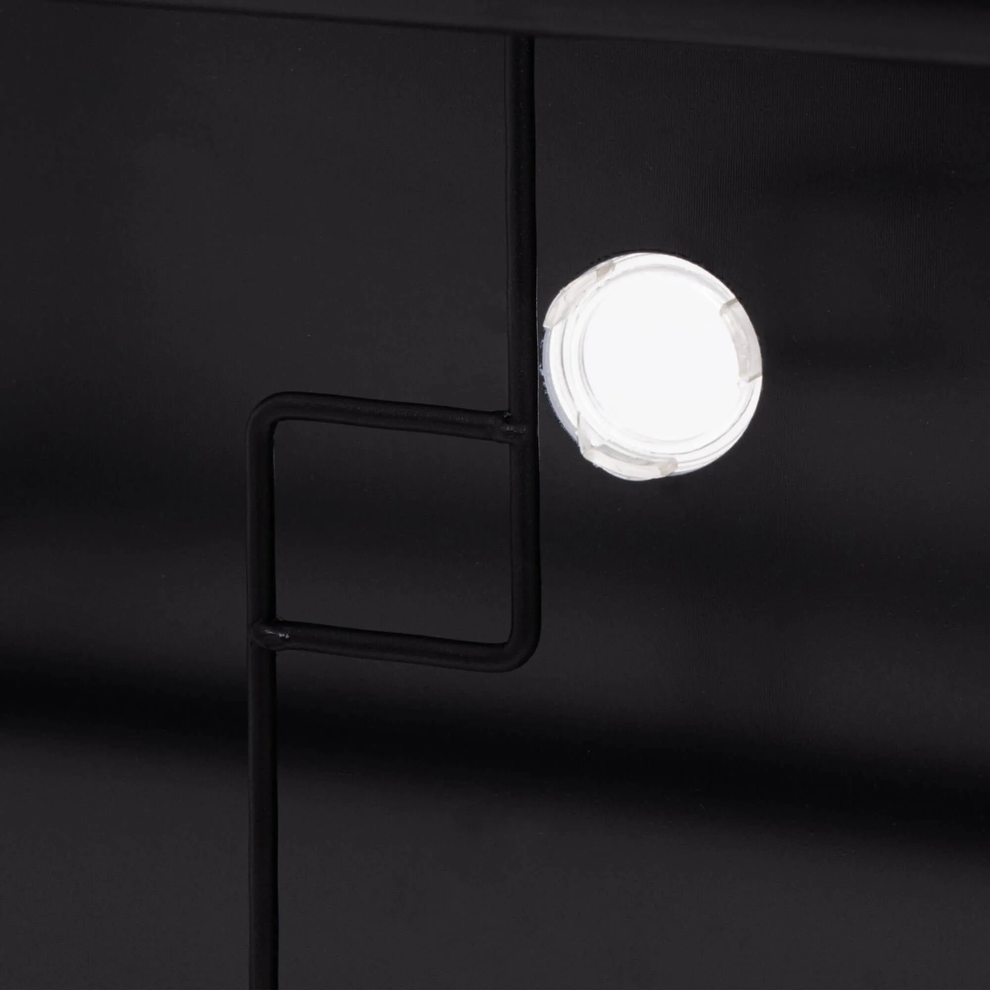 springos metalni vrtni stol 140x80 cm crni - slika 11