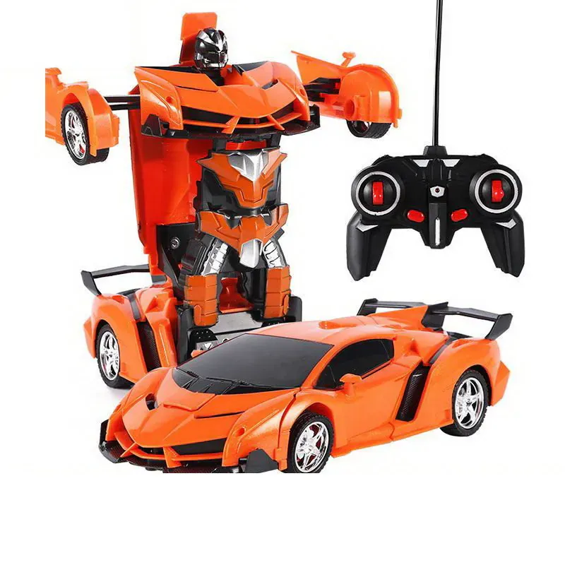 multifunkcionalni auto robot transformer 2u1 narančasti - slika 2