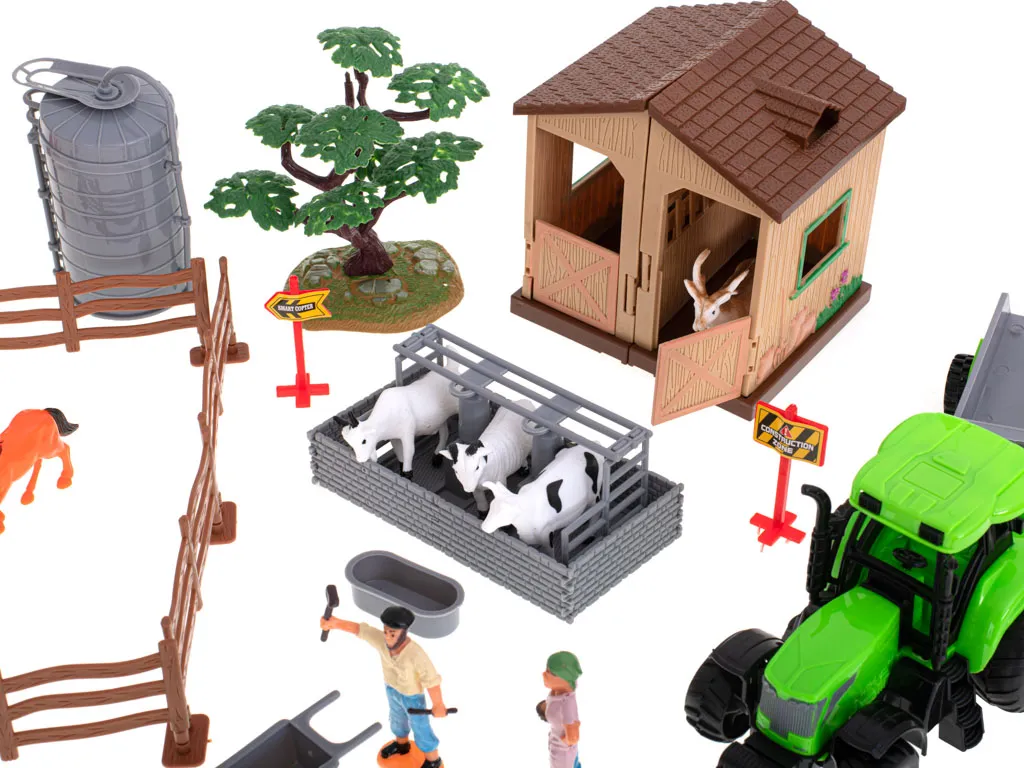 veliki set farma sa životinjama i strojevima 49kom. - slika 8