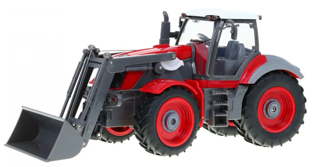 traktor s prikolicom crveni na daljinsko upravljanje - slika 6