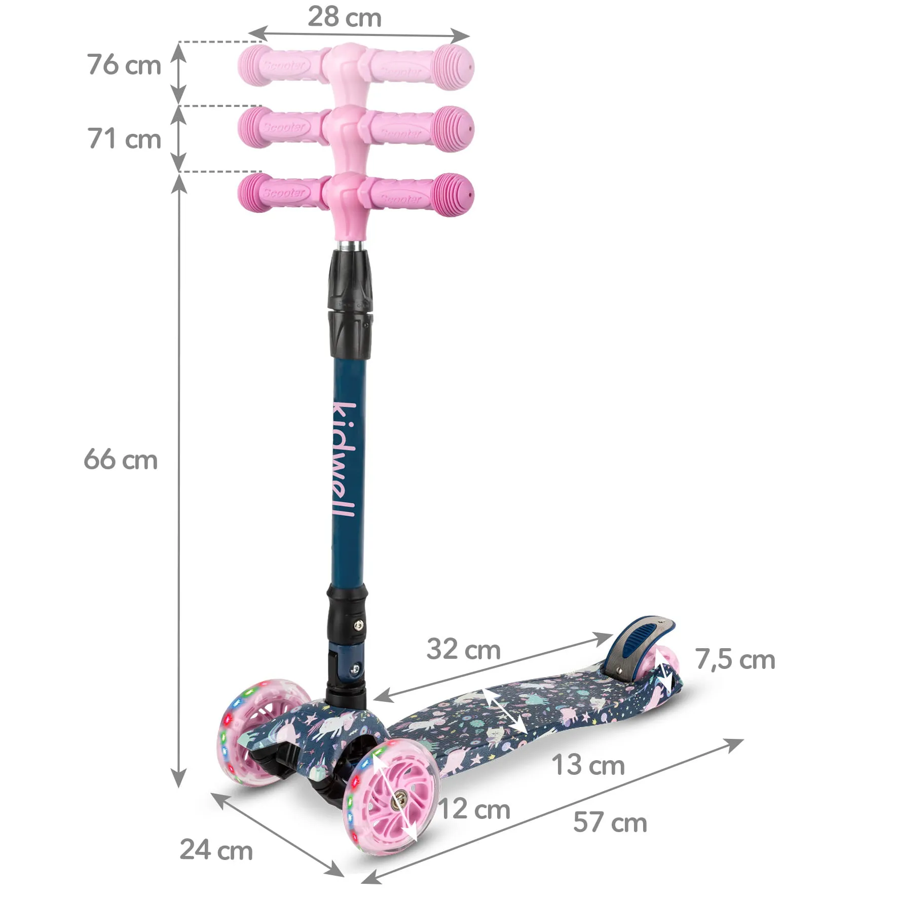 kidwell vento romobil s led kotačima - slika 12