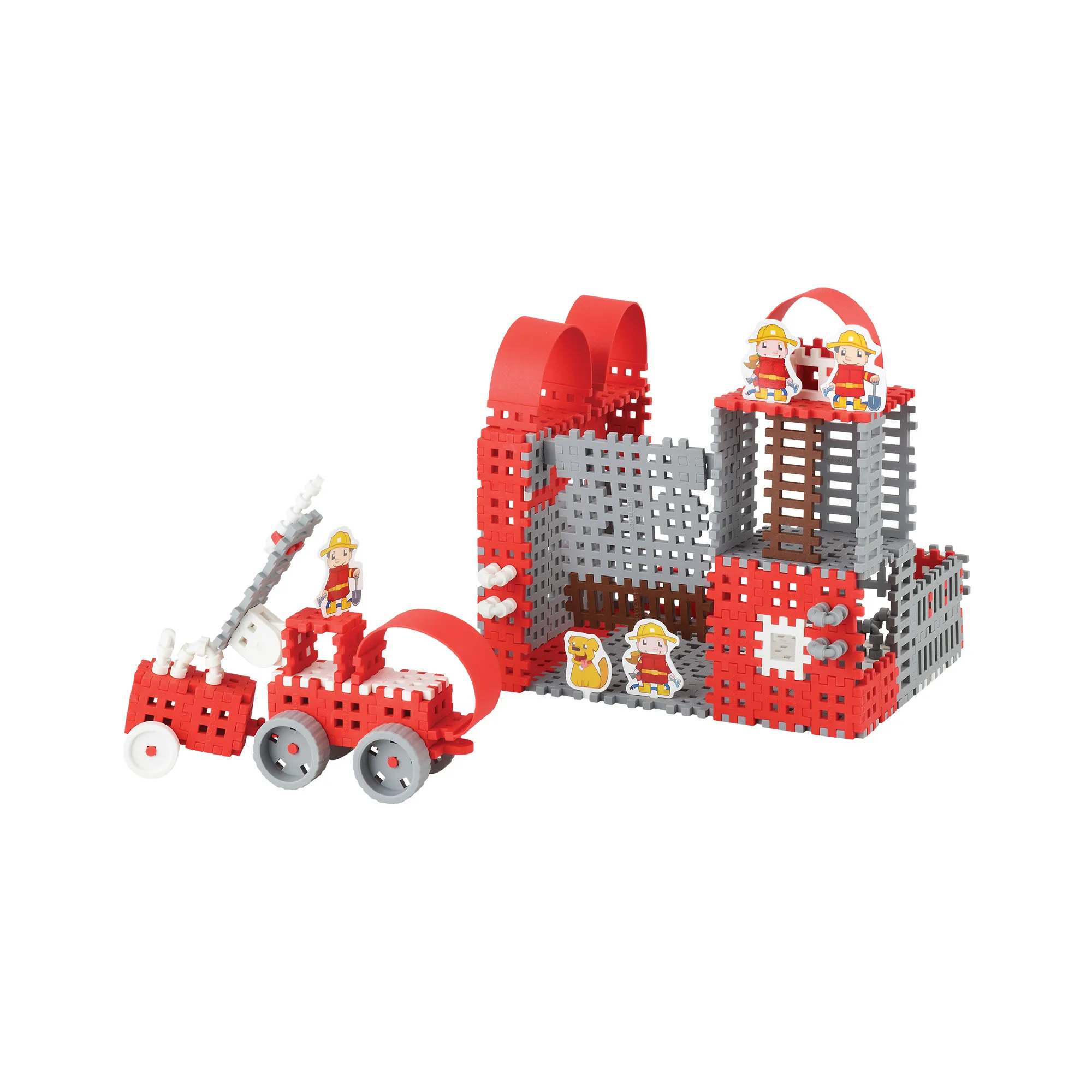 marioinex set waffle kockica vatrogasac 185kom. - slika 7