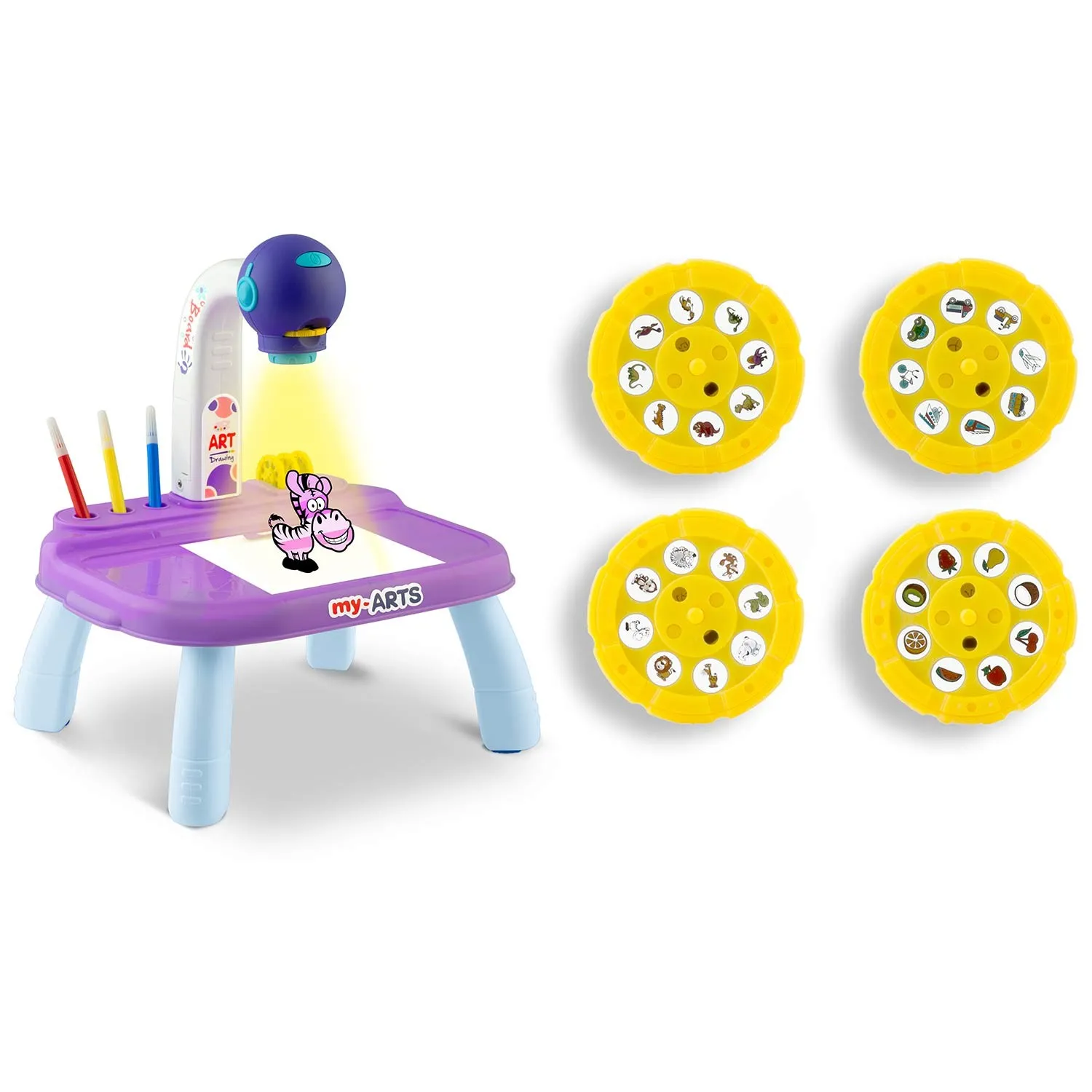 ricokids 773700 projektor za učenje crtanja - ljubičasti - slika 5
