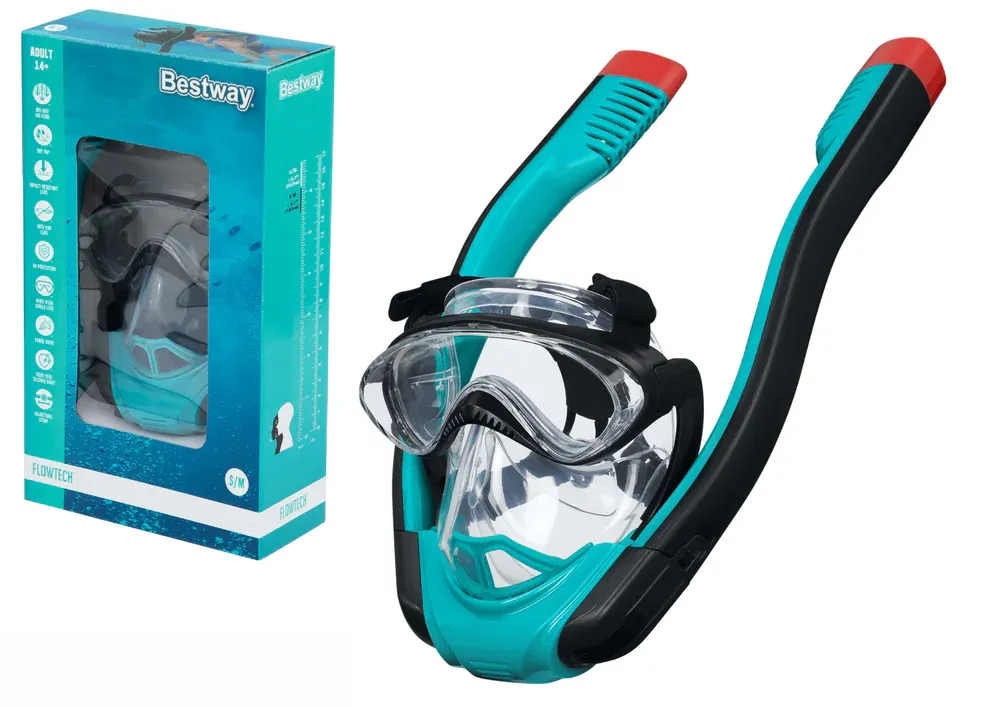 bestway ronilačka maska ​​za cijelo lice maska za ronjenje s/m - slika 2