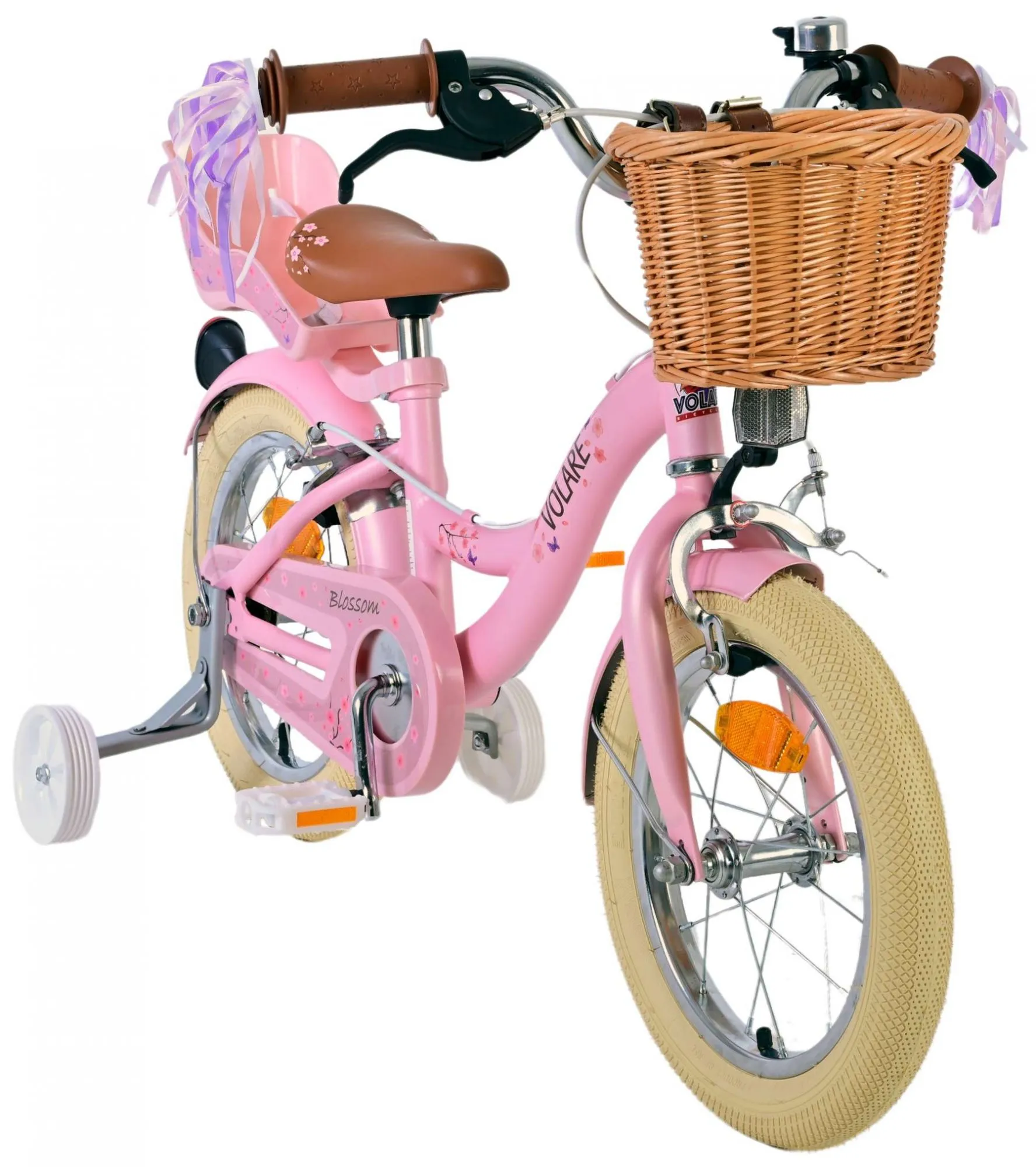 volare blossom kids 14" s dvije ručne kočnice rozi - slika 7