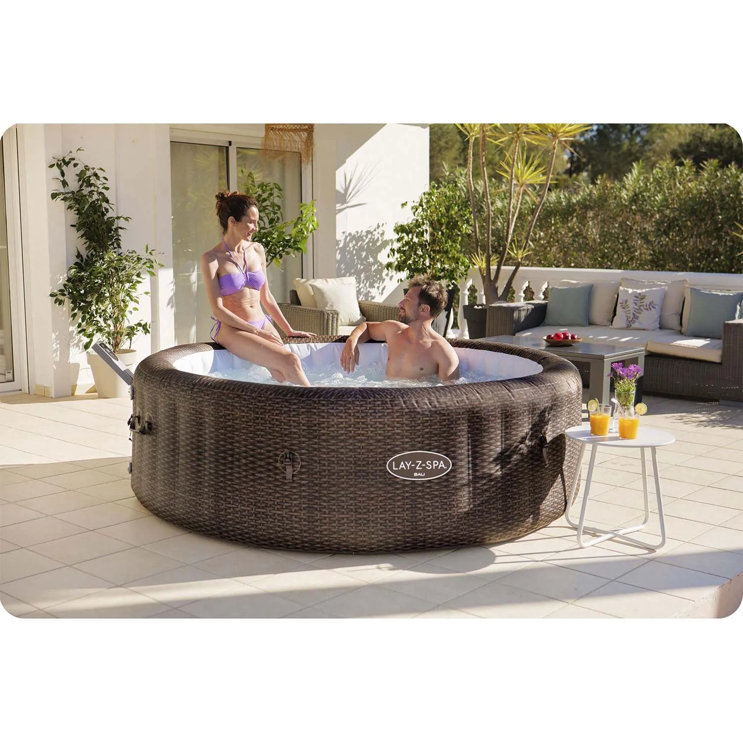 lay-z bali smeđa spa na napuhavanje za 7 osoba bestway - slika 6