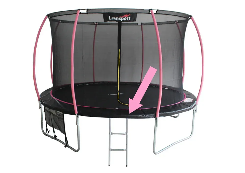 opružna navlaka za sport max 8ft trampolin crno-ružičasta - slika 2