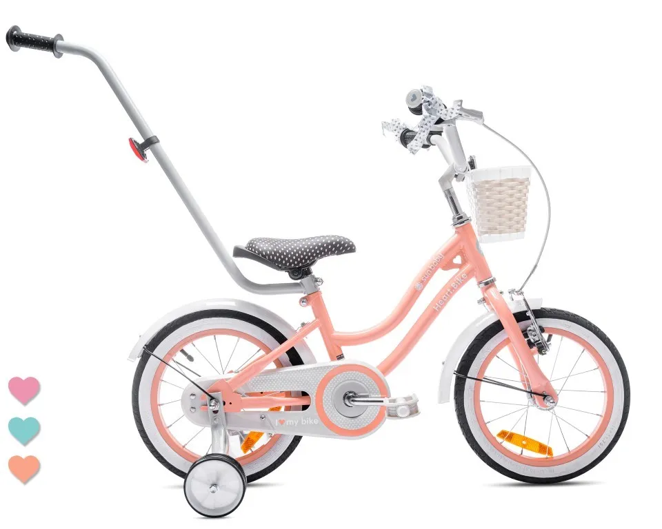 dječji bicikl 14" heart bike boja breskve - slika 8