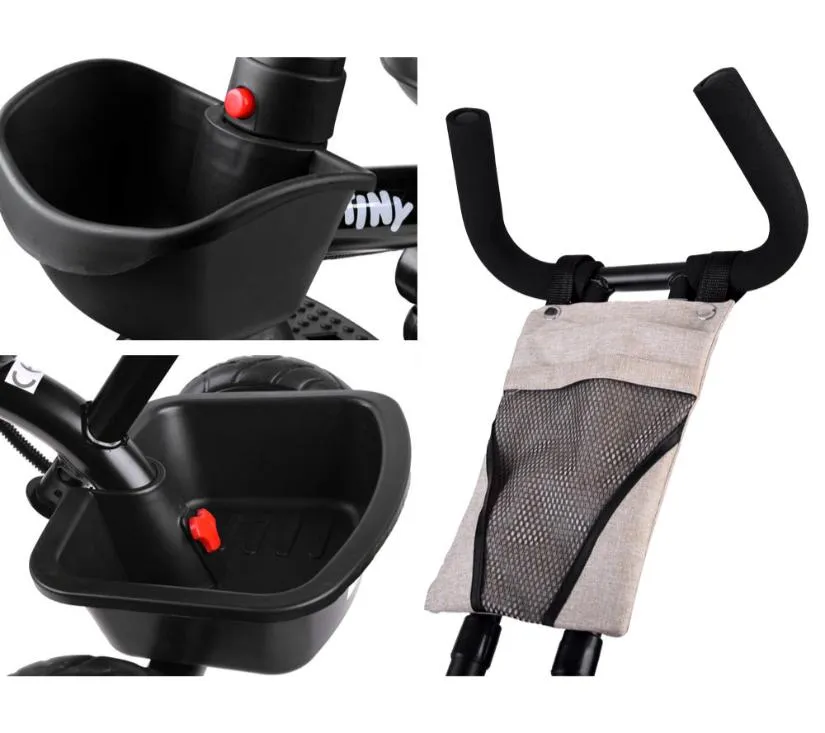 dječji tricikl 3u1 tiny bike bež - slika 6