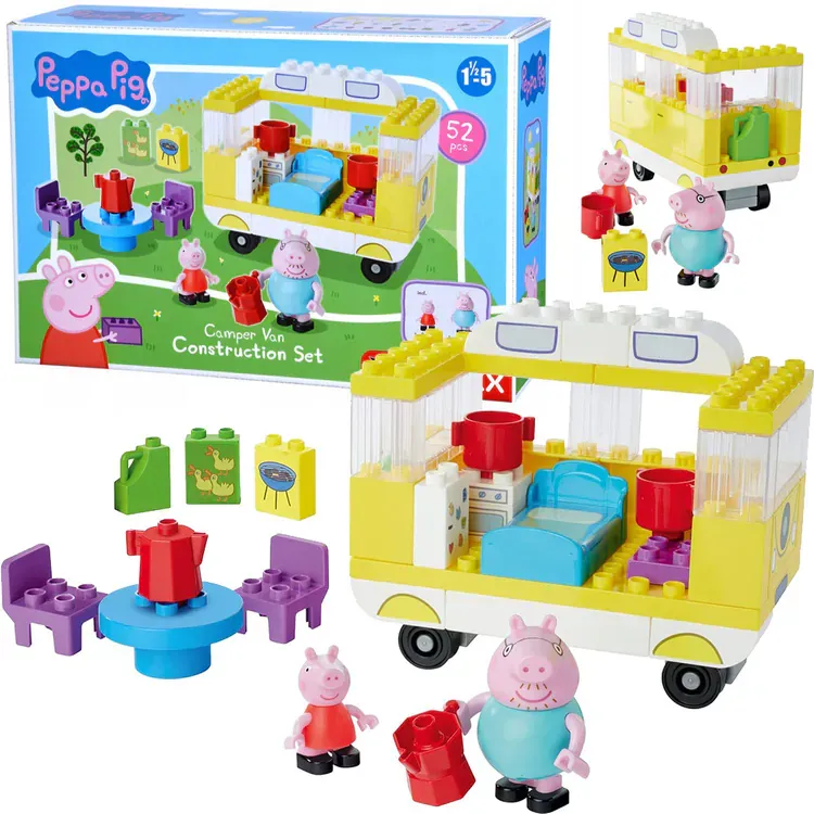 peppa pig kamper s kockicama 52kom - slika 2