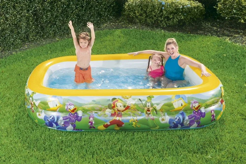 bestway dječji bazen na napuhvanje mickey mouse 262 x 175 x 51 cm - slika 6