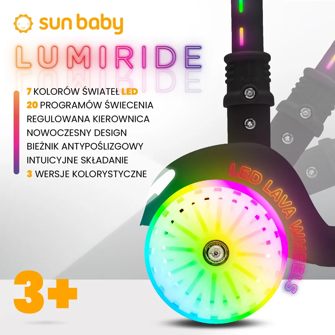 lumiride led romobil na tri kotača za djecu - slika 3