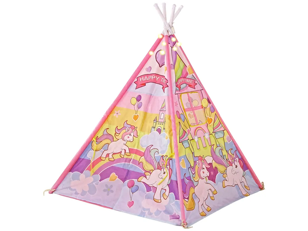 šator za djecu sa svjetlosnim efektima unicorn - slika 3