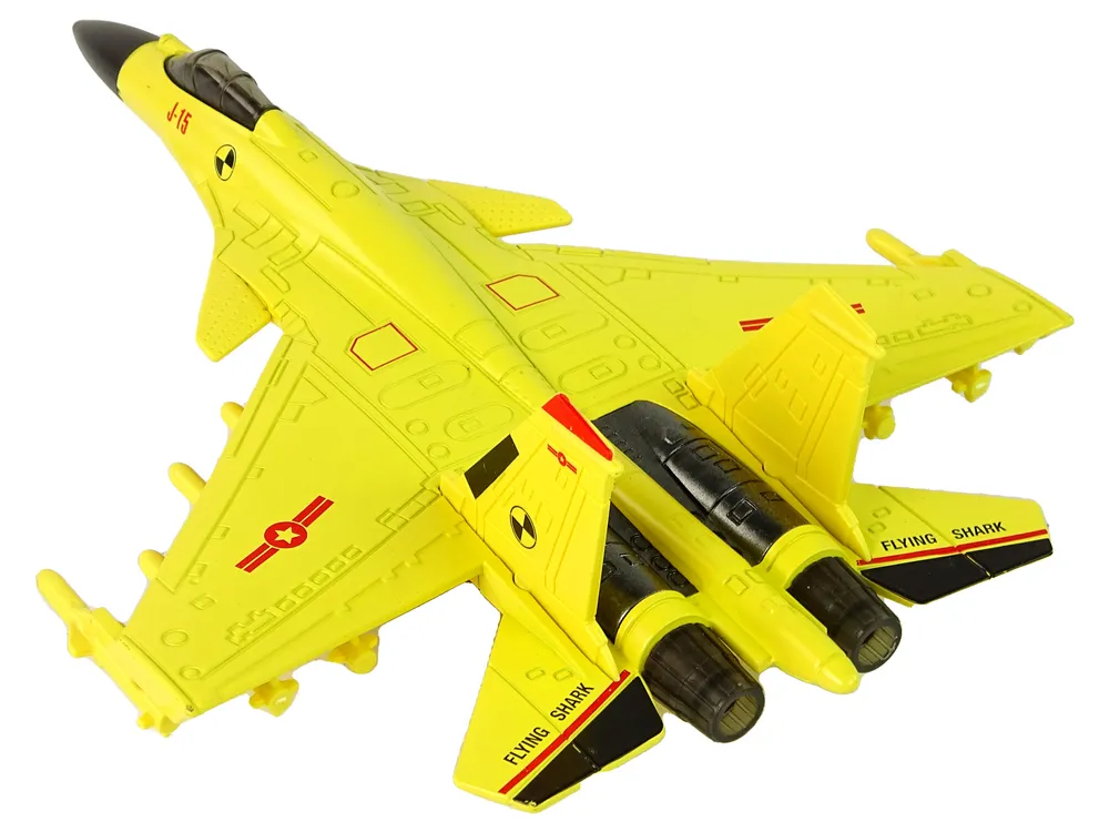 borbeni avion sa svjetlosnim efektima 1:72 žuti - slika 4