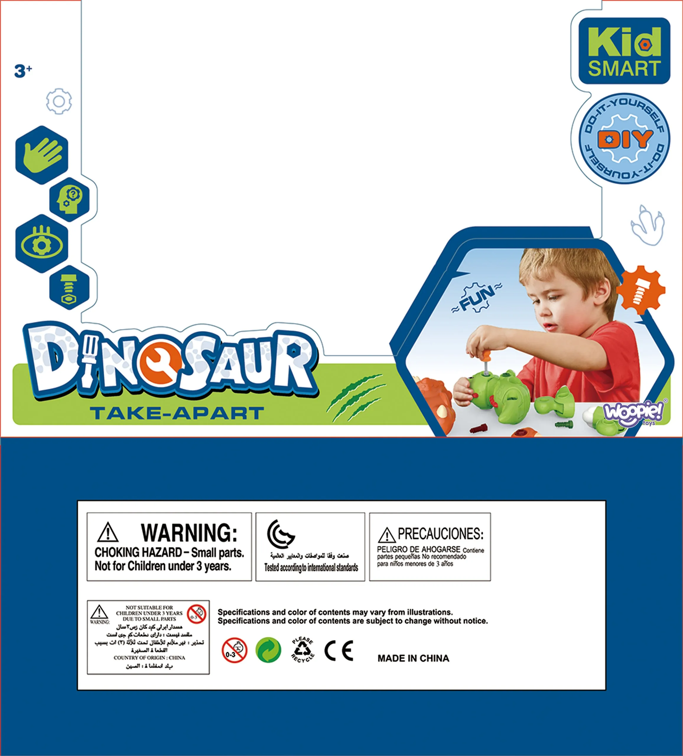 woopie dinosaur na sastavljanje + odvijač zeleni - slika 10
