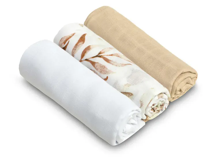 sensillo set muslin pelena 3 komada bež - slika 2