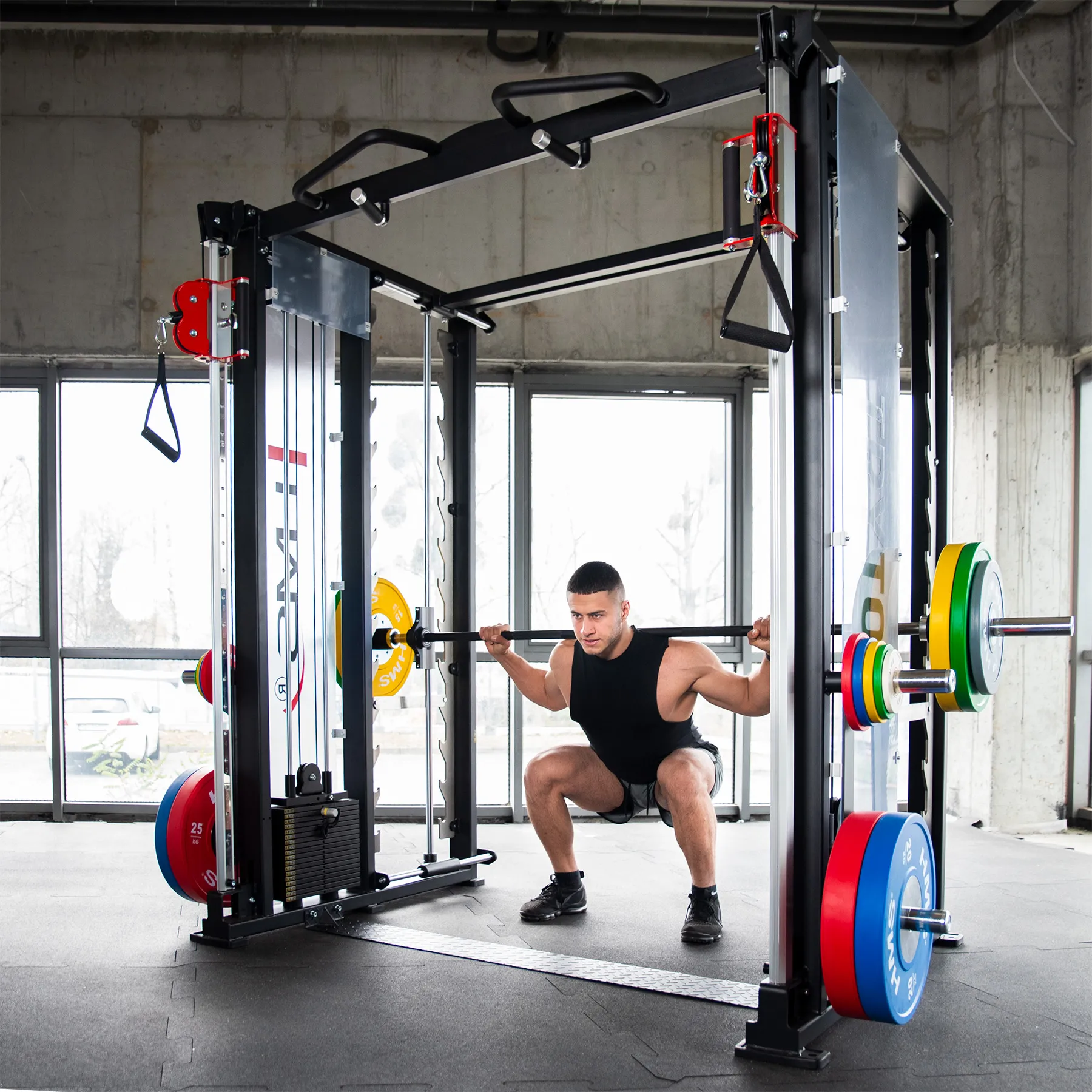 tryton stroj za trening sa smith machine 3d - slika 8