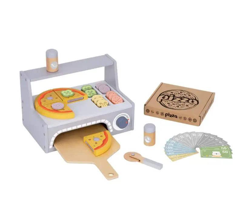 tooky toy drvena pizzeria s pećnicom - slika 2