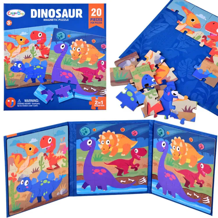 šarena magnetska slagalica dinosauri 40 elemenata za4268 - slika 2