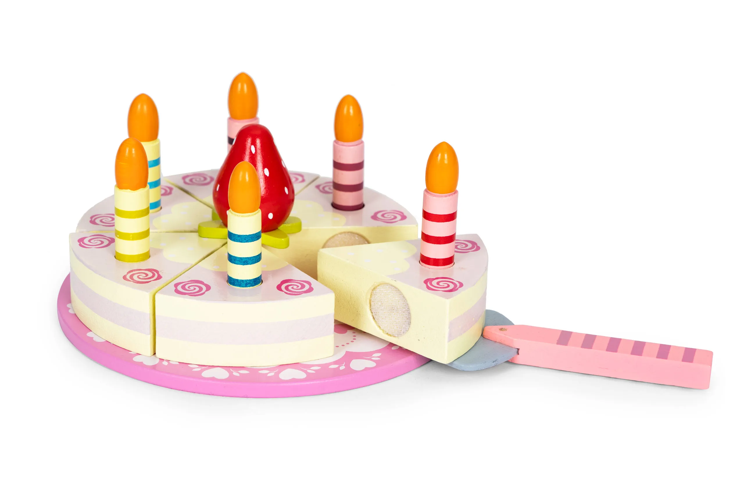 ecotoys drveni set za rođendansku tortu - slika 5