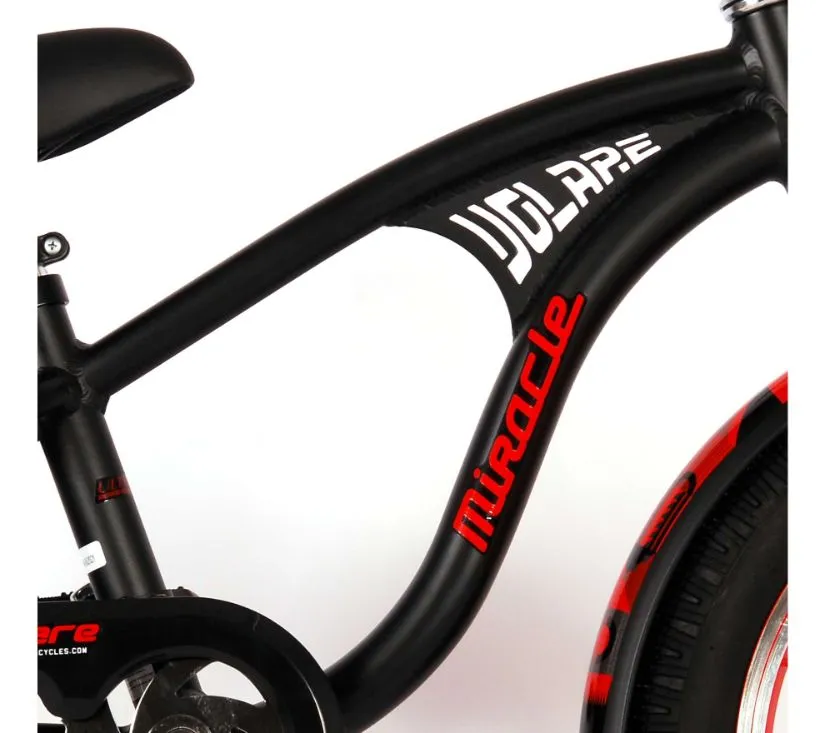 dječji bicikl miracle cruiser 16" mat crni - slika 8