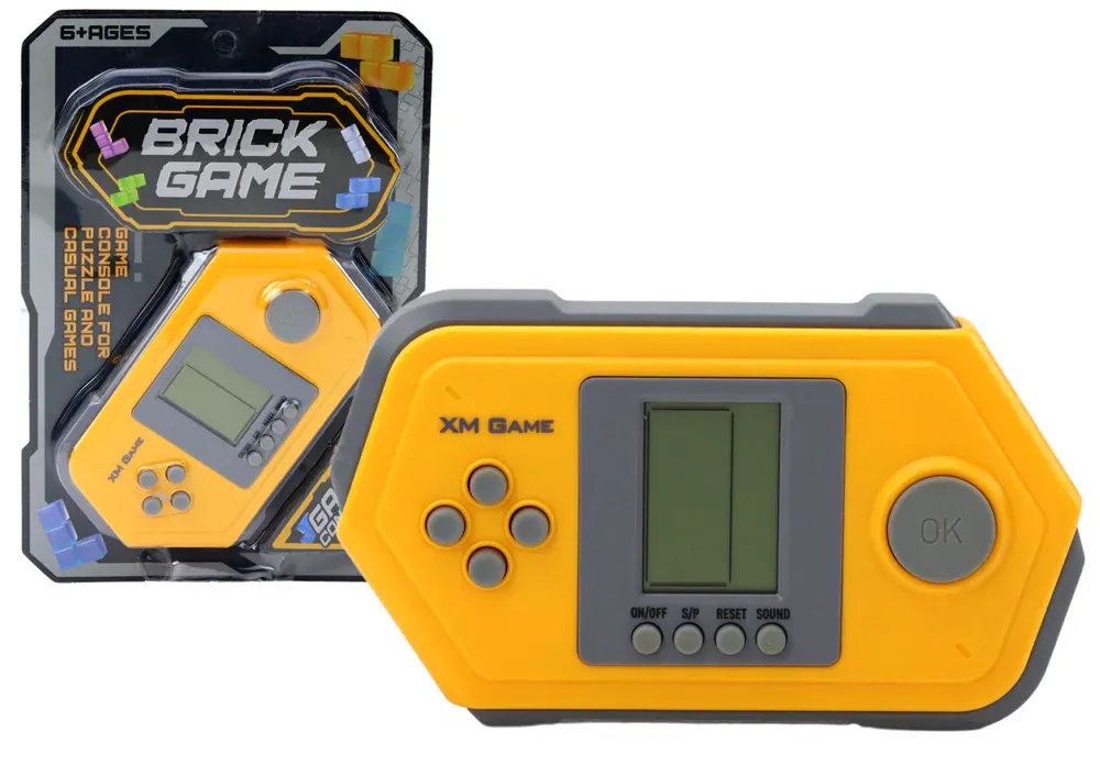 konzola s tetris igrom sivo-žuta - slika 2